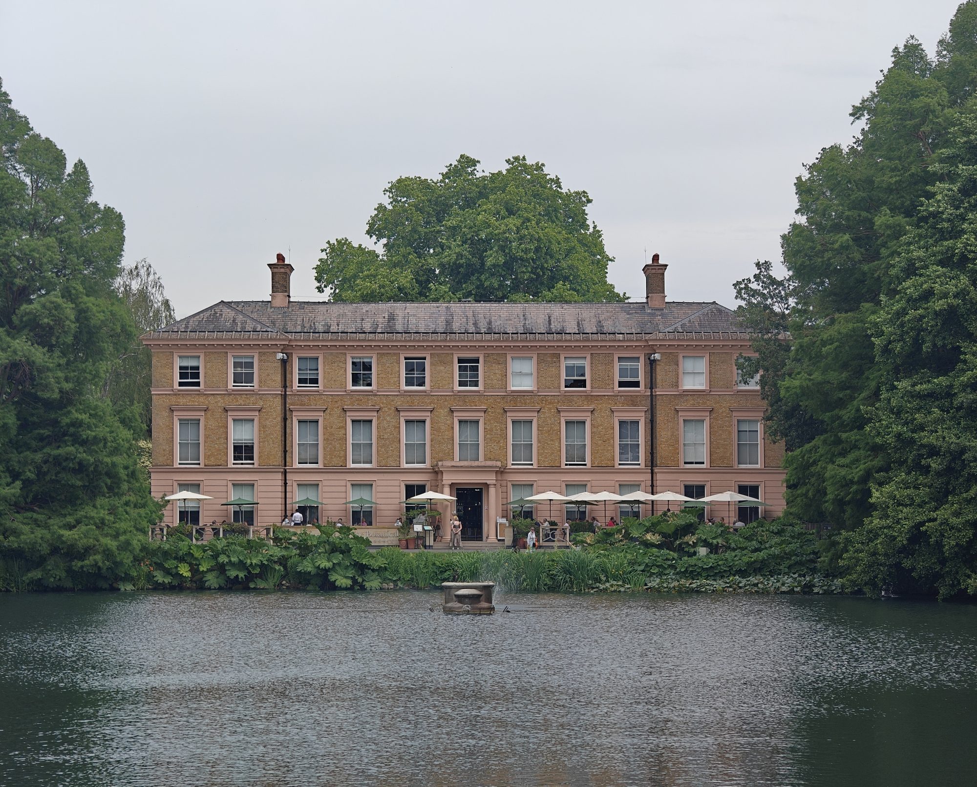 Across the lake