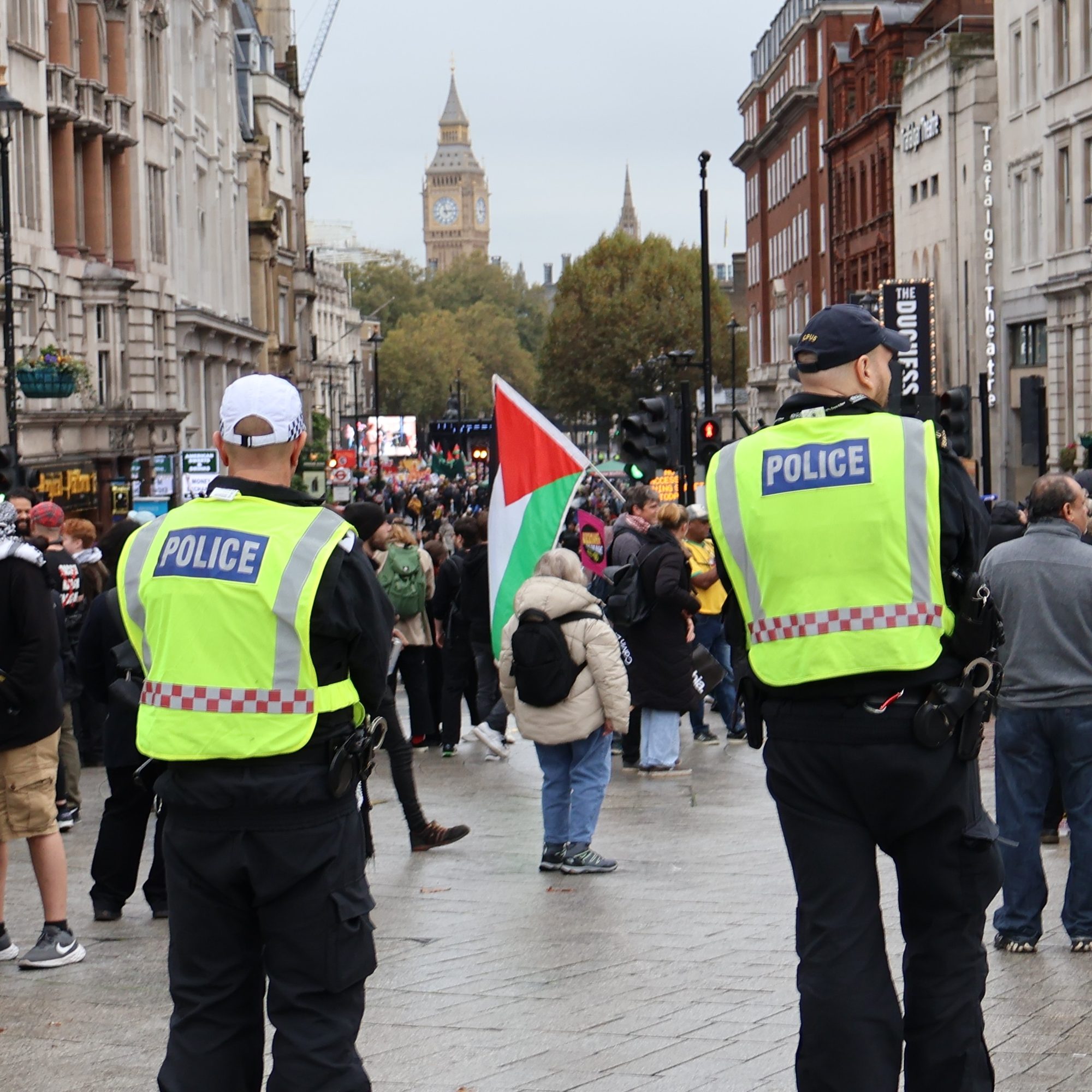 Facing the march